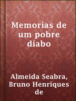 cover image of Memorias de um pobre diabo